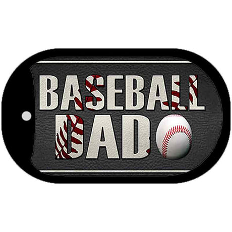 Baseball Dad Novelty Metal Dog Tag Necklace DT-8565