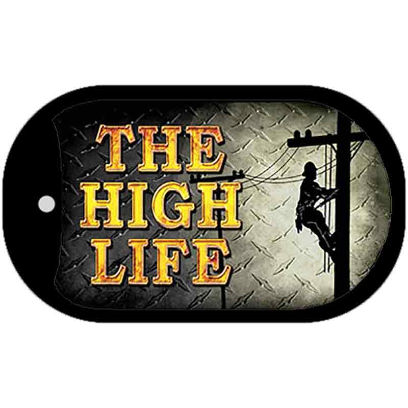 The High Life Novelty Metal Dog Tag Necklace DT-8577