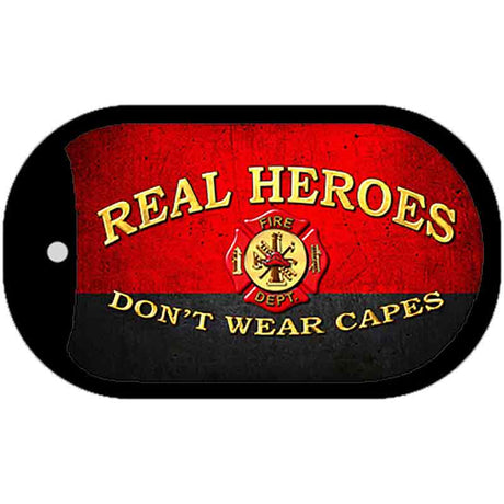 Real Heroes Fire Novelty Dog Tag Necklace DT-8578