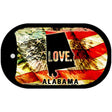 Alabama Love Metal Novelty Dog Tag Necklace DT-8587