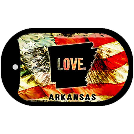 Arkansas Love Metal Novelty Dog Tag Necklace DT-8590