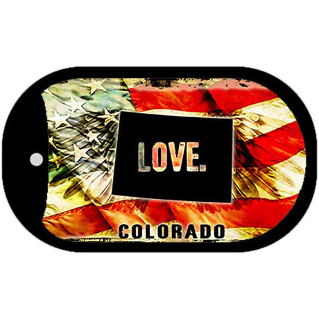 Colorado Love Metal Novelty Dog Tag Necklace DT-8592