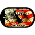 Delaware Love Metal Novelty Dog Tag Necklace DT-8594