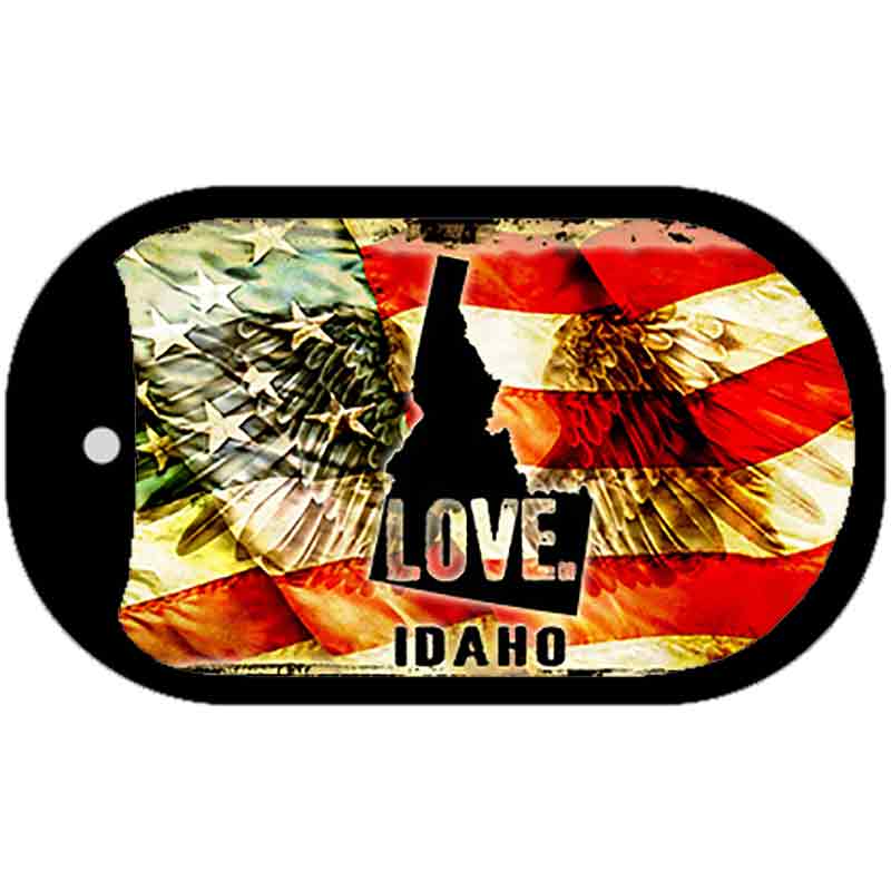 Idaho Love Metal Novelty Dog Tag Necklace DT-8598