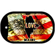 Maine Love Metal Novelty Dog Tag Necklace DT-8605