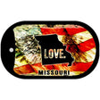 Missouri Love Metal Novelty Dog Tag Necklace DT-8611