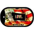 Montana Love Metal Novelty Dog Tag Necklace DT-8612