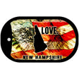 New Hampshire Love Metal Novelty Dog Tag Necklace DT-8615