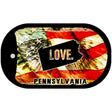 Pennsylvania Love Metal Novelty Dog Tag Necklace DT-8624