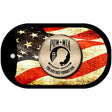 POW MIA With USA Flag Novelty Metal Dog Tag Necklace DT-8641