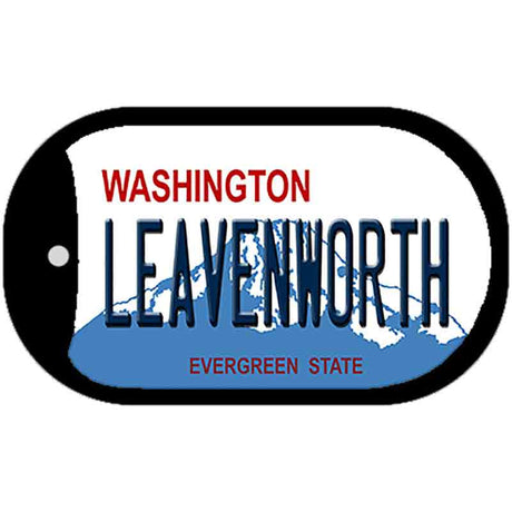 Leavenworth Washington Novelty Metal Dog Tag Necklace DT-8661