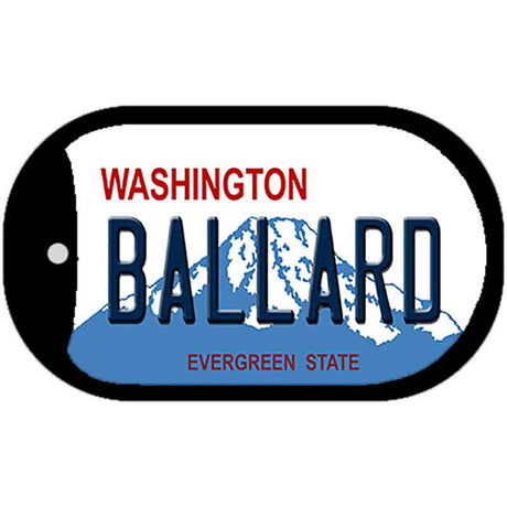 Ballard Washington Novelty Metal Dog Tag Necklace DT-8663