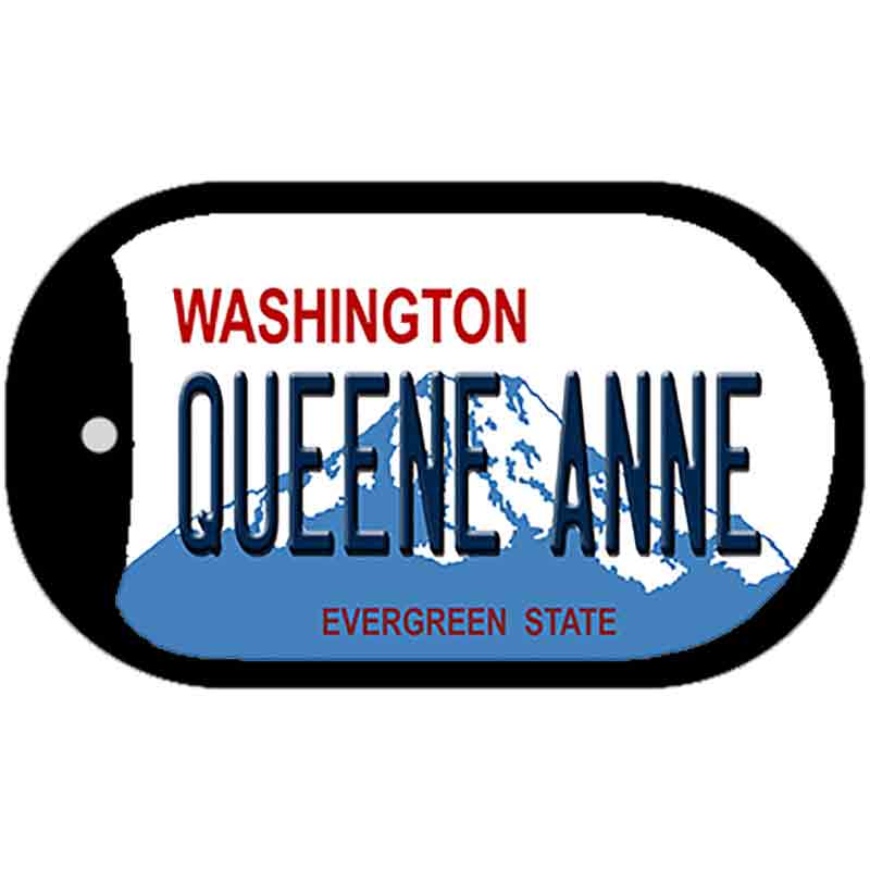 Quenne Anne Washington Novelty Metal Dog Tag Necklace DT-8664