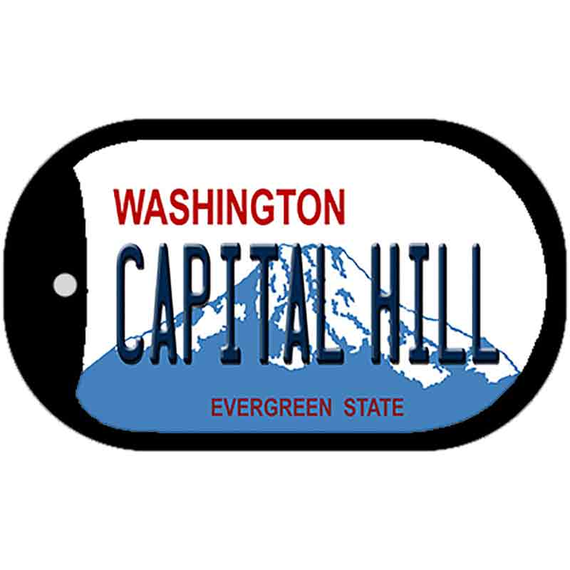 Capital Hill Washington Novelty Metal Dog Tag Necklace DT-8665