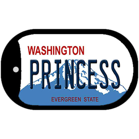 Princess Washington Novelty Metal Dog Tag Necklace DT-8671