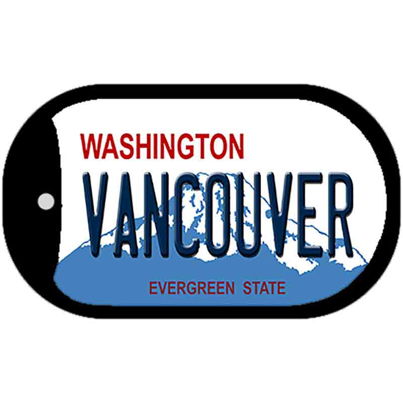 Vancouver Washington Novelty Metal Dog Tag Necklace DT-8673