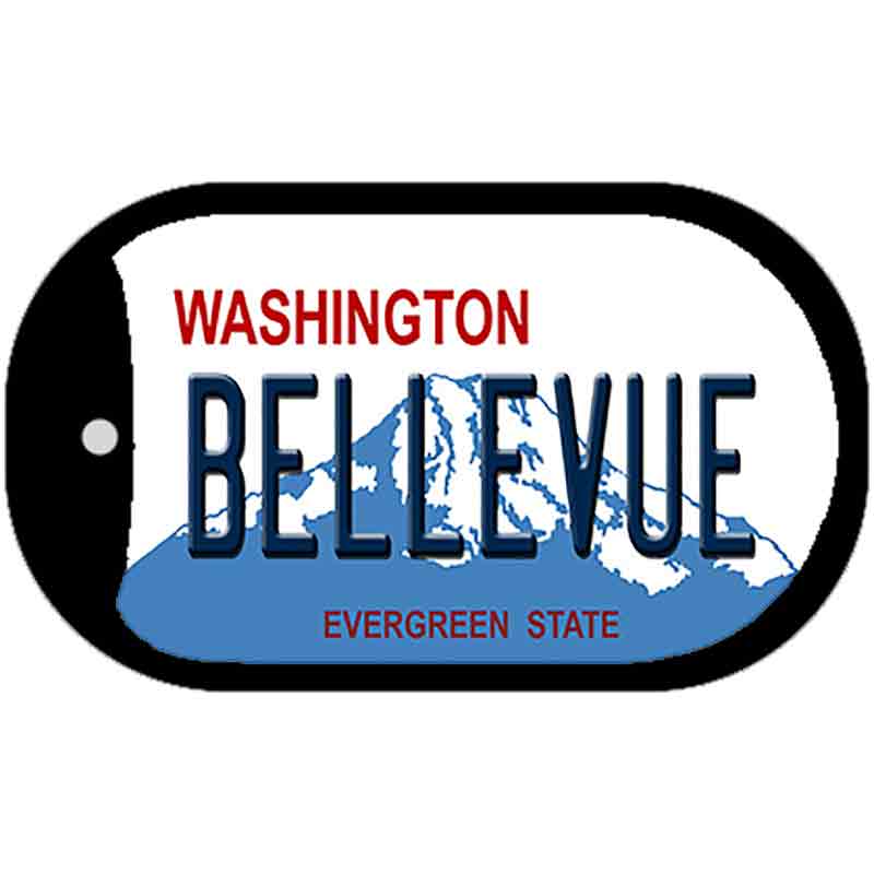 Bellevue Washington Novelty Metal Dog Tag Necklace DT-8675