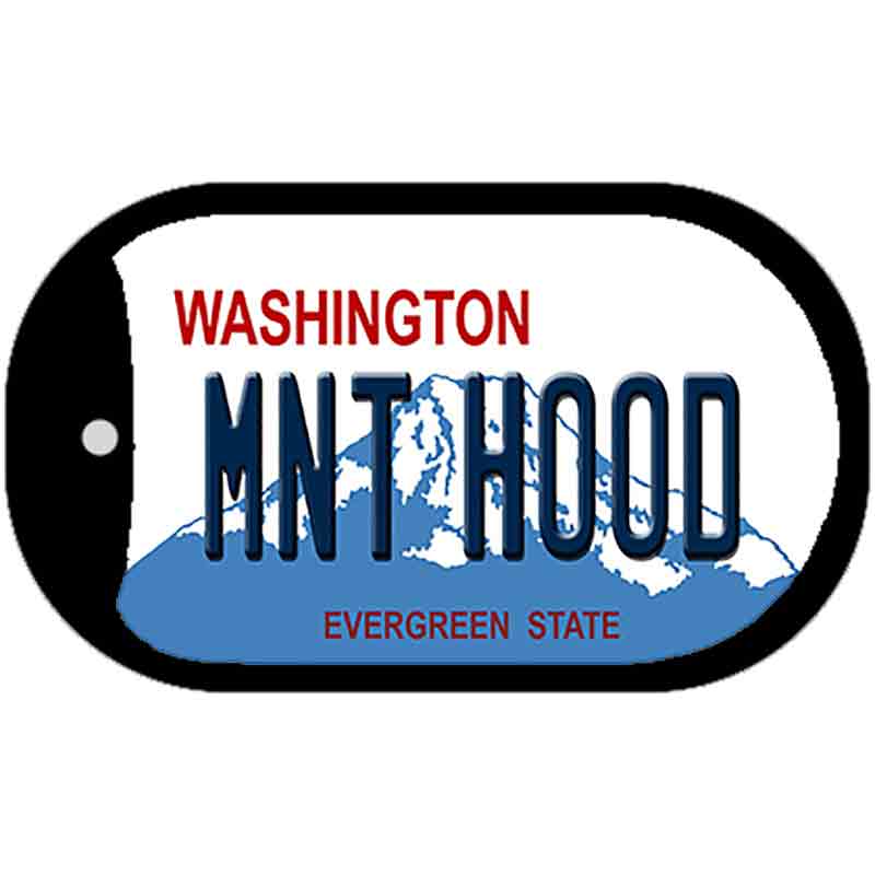 Mnt Hood Washington Novelty Metal Dog Tag Necklace DT-8685