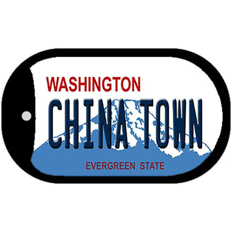 China Town Washington Novelty Metal Dog Tag Necklace DT-8686