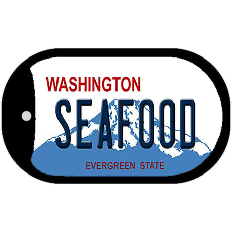 Seafood Washington Novelty Metal Dog Tag Necklace DT-8690