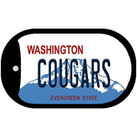 Cougars Washington Novelty Metal Dog Tag Necklace DT-8693