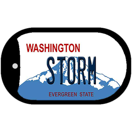 Storm Washington Novelty Metal Dog Tag Necklace DT-8695