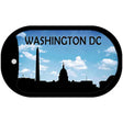 Washington DC Silhouette Novelty Metal Dog Tag Necklace DT-8705