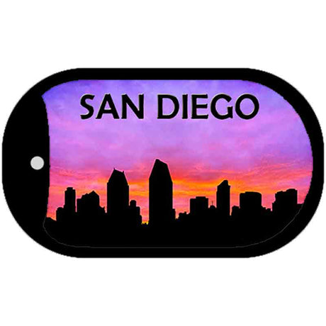 San Diego Silhouette Novelty Metal Dog Tag Necklace DT-8707