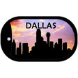 Dallas Silhouette Novelty Metal Dog Tag Necklace DT-8719