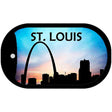 St Louis Silhouette Novelty Metal Dog Tag Necklace DT-8723