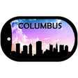 Columbus Silhouette Novelty Metal Dog Tag Necklace DT-8729