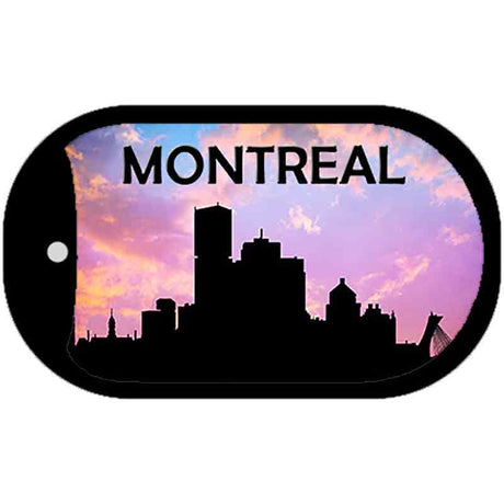 Montreal Silhouette Novelty Metal Dog Tag Necklace DT-8731