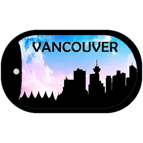 Vancouver Silhouette Novelty Metal Dog Tag Necklace DT-8732