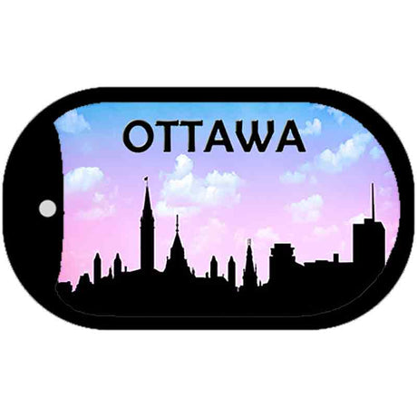 Ottawa Silhouette Novelty Metal Dog Tag Necklace DT-8733