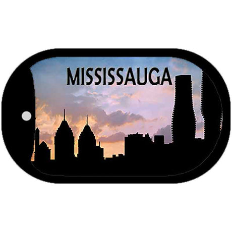 Mississauga Silhouette Novelty Metal Dog Tag Necklace DT-8734