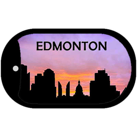 Edmonton Silhouette Novelty Metal Dog Tag Necklace DT-8735