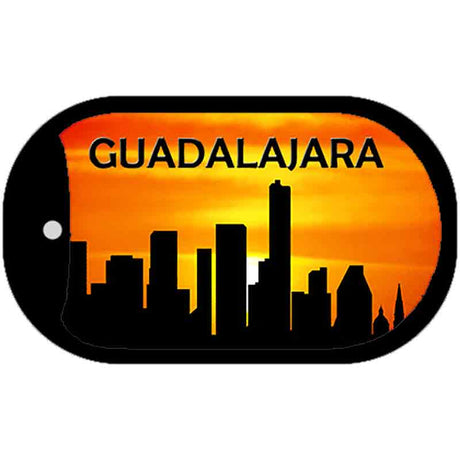 Guadalajara Silhouette Novelty Metal Dog Tag Necklace DT-8739