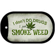 Smoke Weed Metal Novelty Dog Tag Necklace DT-8751