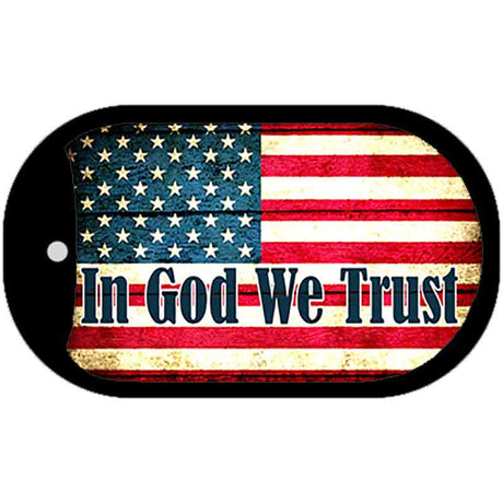 In God We Trust Metal Novelty Dog Tag Necklace DT-8771