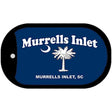 Murrells Inlet Blue Flag Novelty Metal Dog Tag Necklace DT-8793