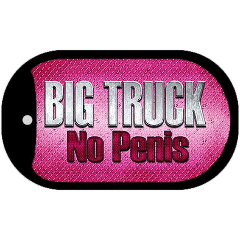 Big Truck No Penis Novelty Metal Dog Tag Necklace DT-8794