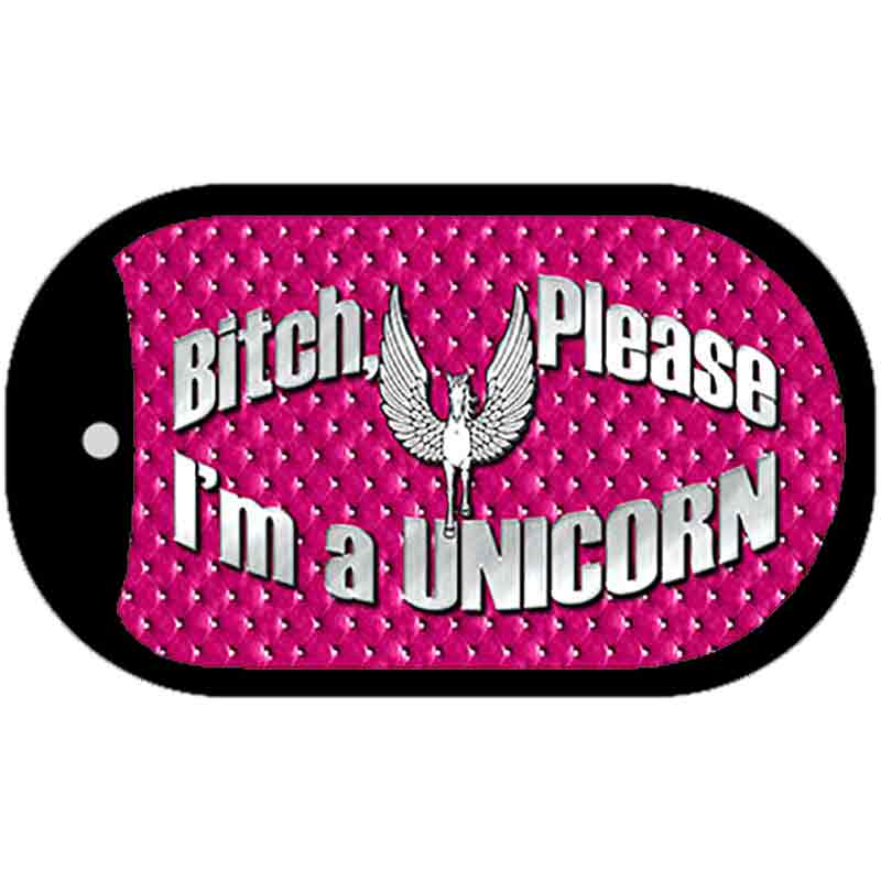 Bitch Please Novelty Metal Dog Tag Necklace DT-8798