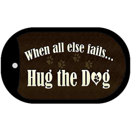 Hug The Dog Novelty Metal Dog Tag Necklace DT-8808