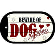 Beware of Dogs Novelty Metal Dog Tag Necklace DT-8809