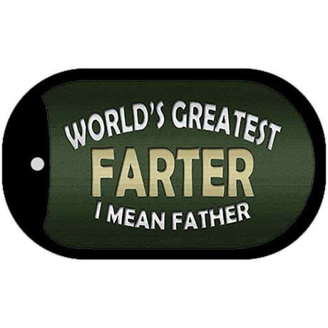 Greatest Farter Novelty Metal Dog Tag Necklace DT-8813