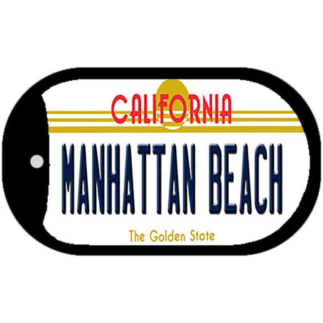 Manhattan Beach California Novelty Metal Dog Tag Necklace DT-8819