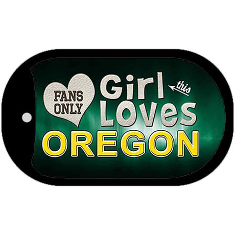 This Girl Loves Her Oregon Novelty Metal Dog Tag Necklace DT-8829