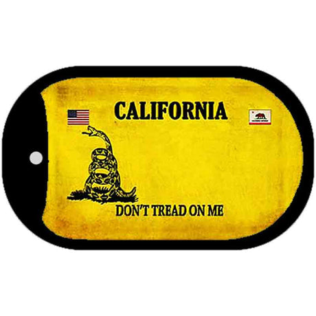 California Do Not Tread Novelty Metal Dog Tag Necklace DT-8837