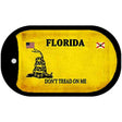 Florida Do Not Tread Novelty Metal Dog Tag Necklace DT-8841