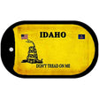 Idaho Do Not Tread Novelty Metal Dog Tag Necklace DT-8844